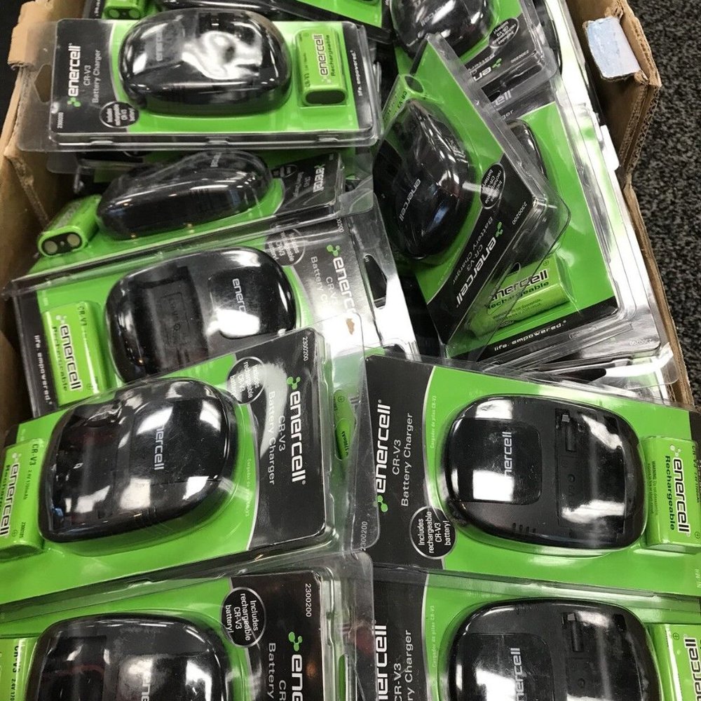$68k Retail! 2,000 New! Enercell 2.4v CR-V3 Ni-MH Rechargeable Battery & Charger